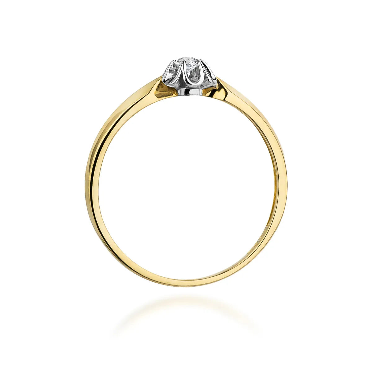 zlatý prsten s diamantem 0,04 ct w0187-diw-01
