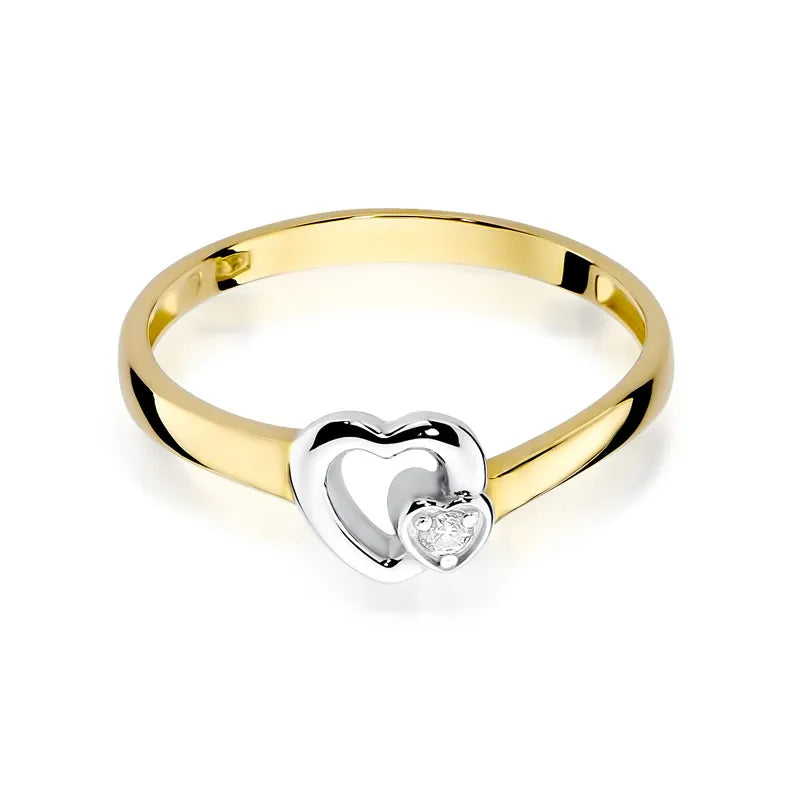 zlatý prsten s diamantem 0,02 ct w0188-diw-01