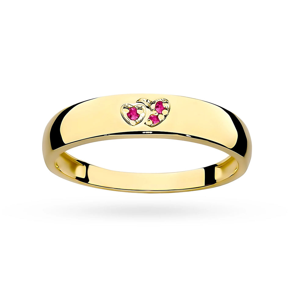 8k-gold-ring-with-red-zirconia-w0189-z6-zir-01