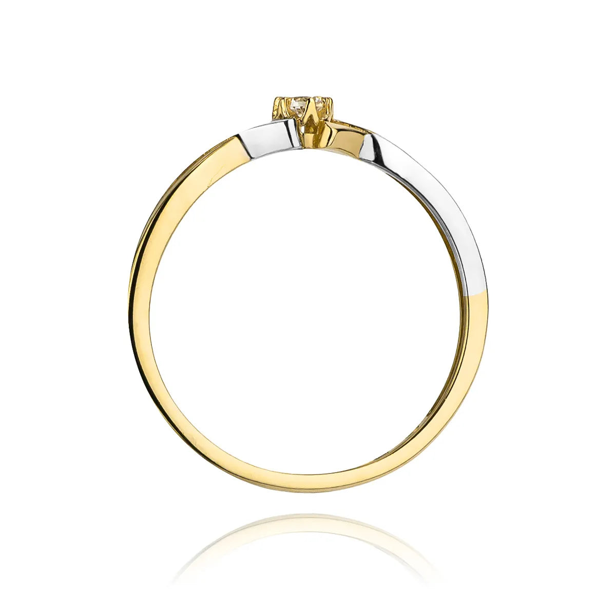 zlatý prsteň s diamantom 0,04 ct w0190-diw-01