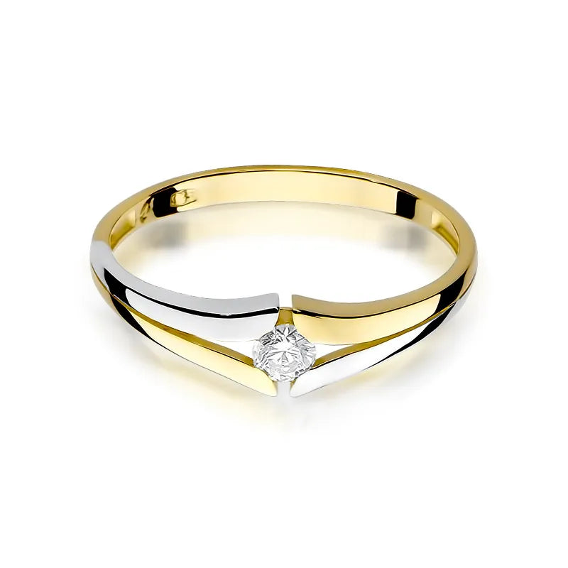 zlatý prsten s diamantem 0,08 ct w0207-diw-01