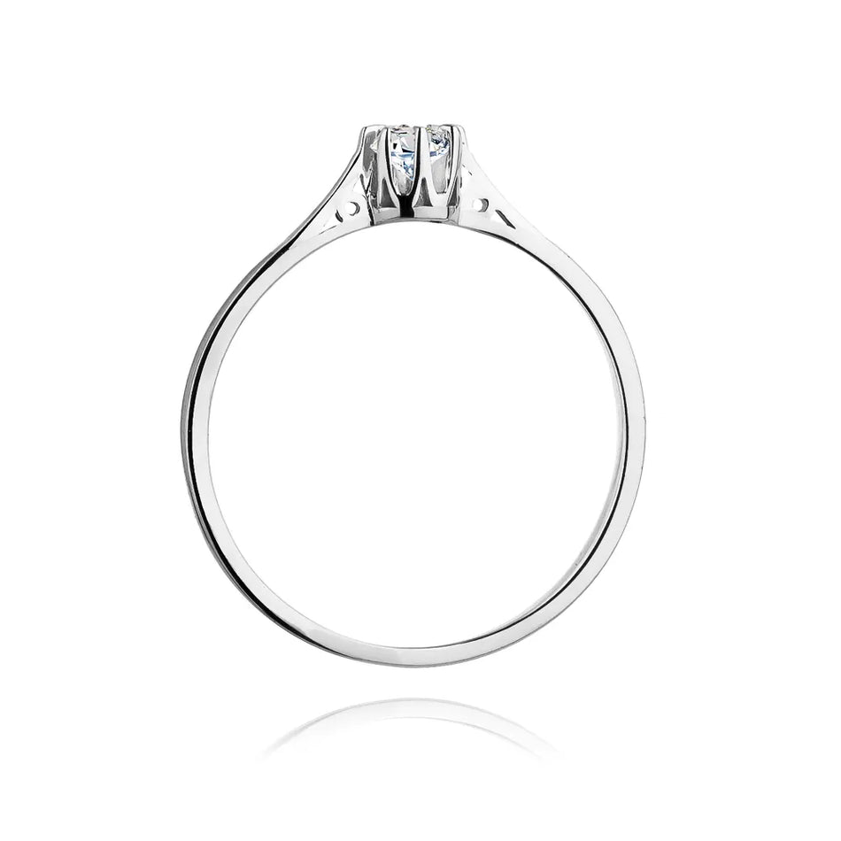zlatý prsteň s diamantom 0,10 ct w0209-diw-02