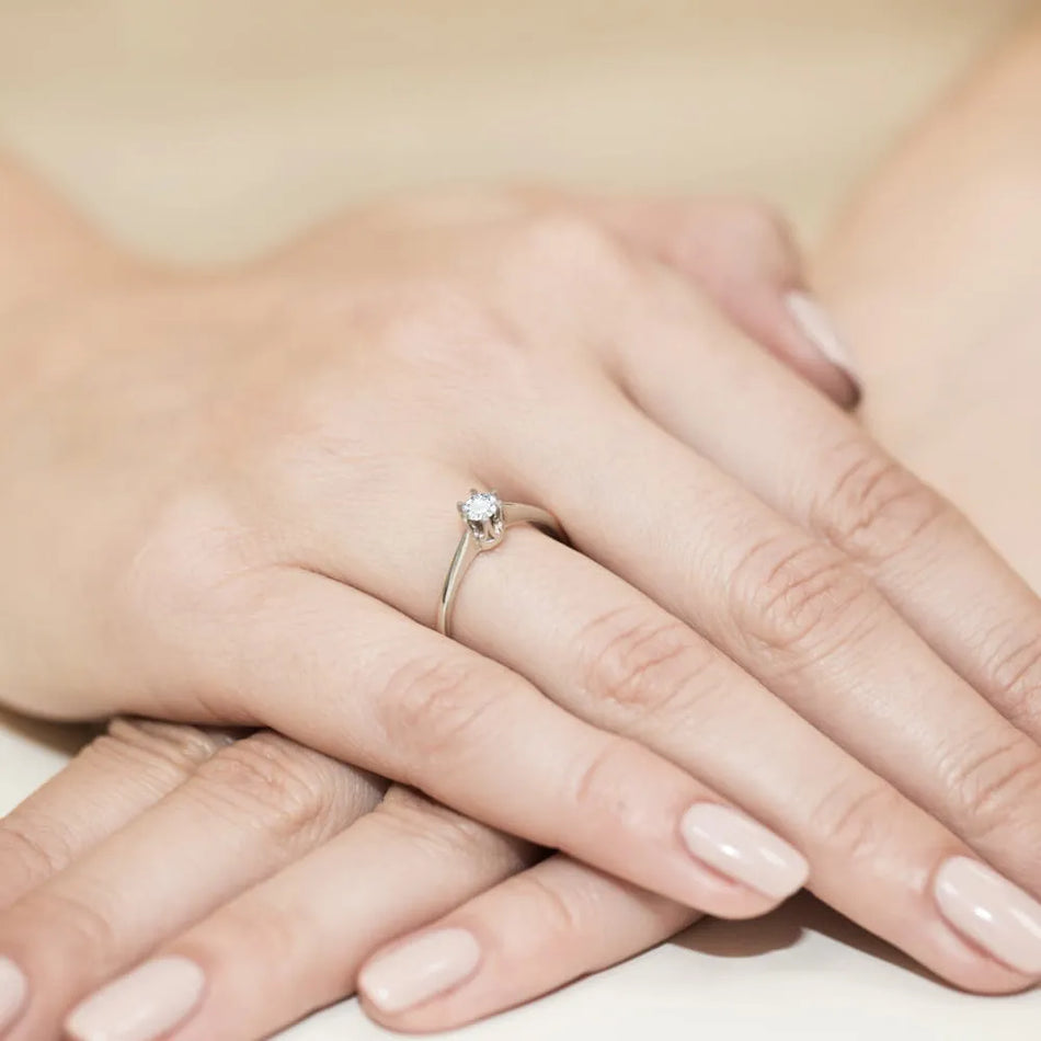 zlatý prsteň s diamantom 0,20 ct w0220-diw-04