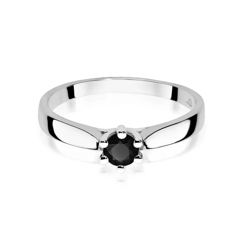 zlatý prsteň s 0,30 ct čiernym diamantom w0222-dib-10