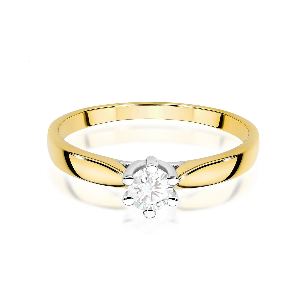 Bague en or avec diamant de laboratoire 0,30 ct