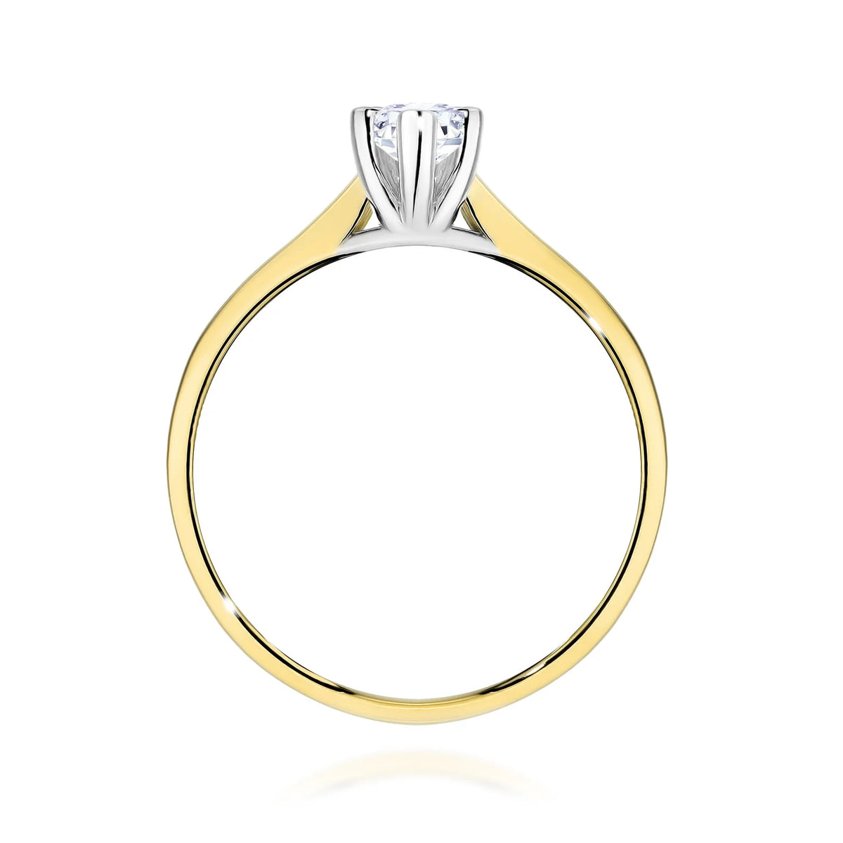 Bague en or avec diamant de laboratoire 0,30 ct