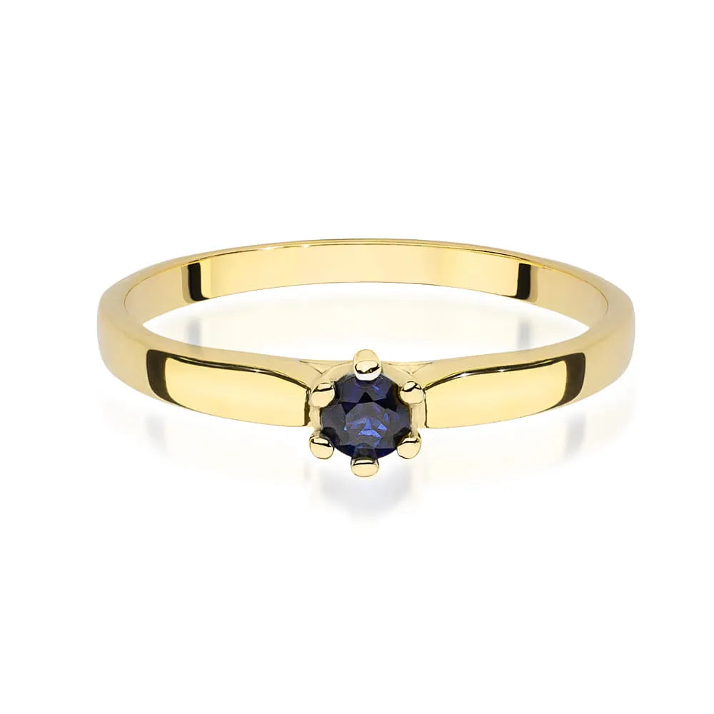 zlatý prsten s 0,15ct safírem w0222-sab-02