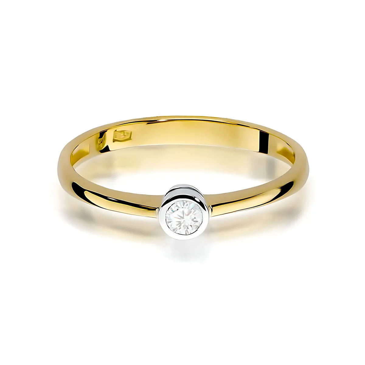 zlatý prsten s diamantem 0,08 ct w0224-diw-01