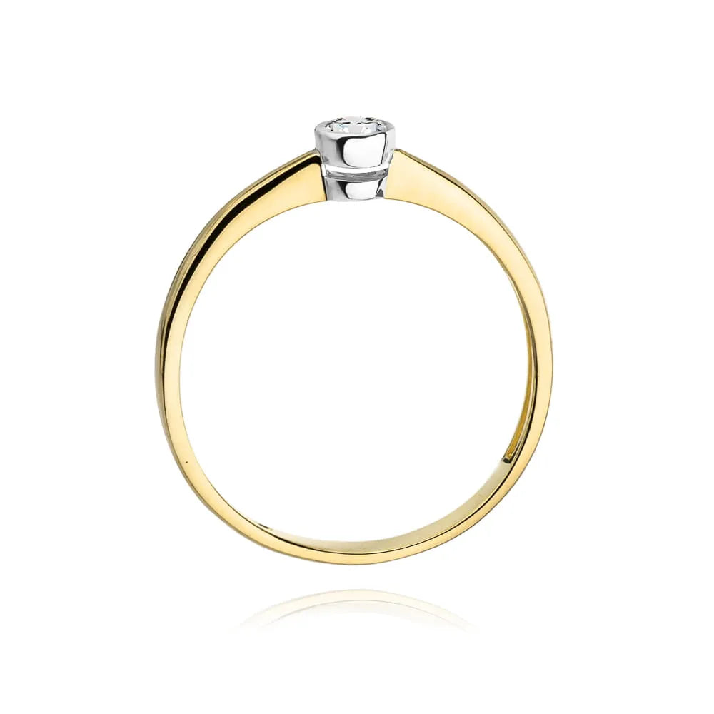 zlatý prsten s diamantem 0,08 ct w0224-diw-01