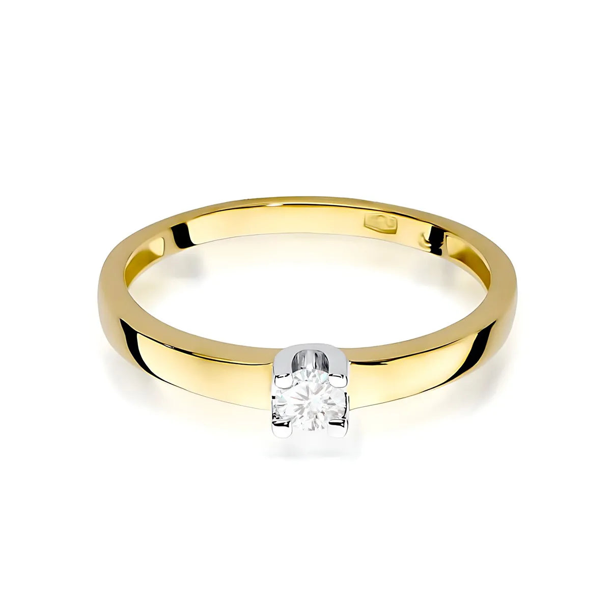 zlatý prsteň s diamantom 0,08 ct w0225-diw-01