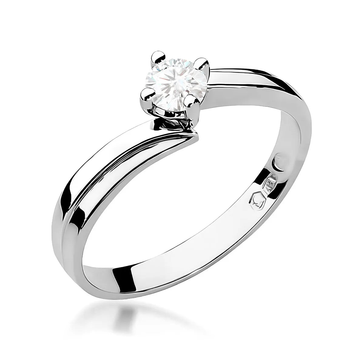 zlatý prsten s diamantem 0,25 ct w0231-diw-04