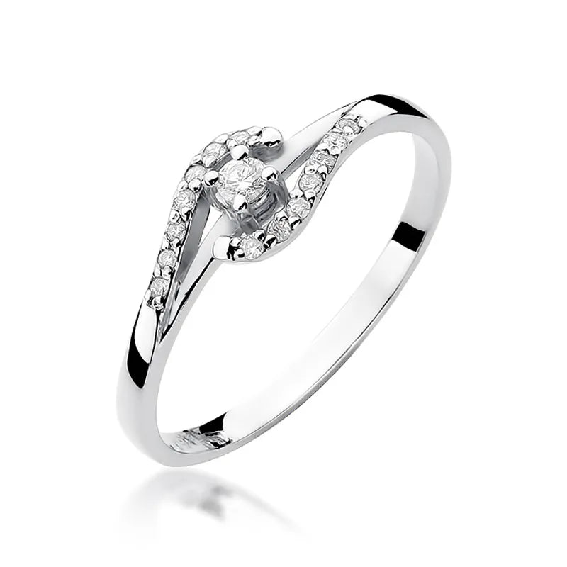 zlatý prsten s diamanty 0,04 ct a 0,07 ct w0237-diw-01