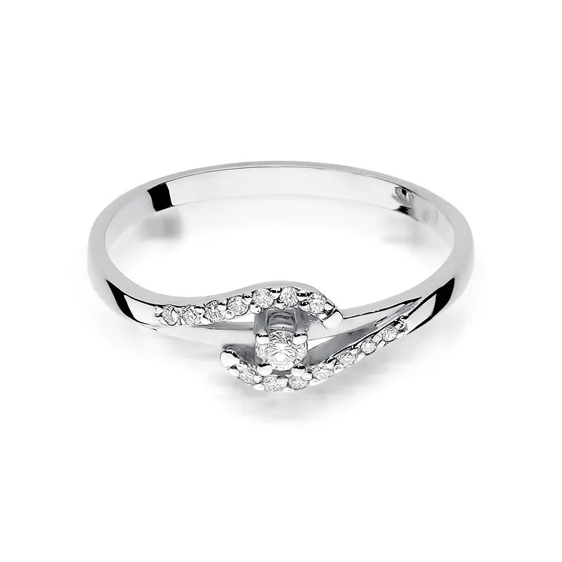 zlatý prsten s diamanty 0,04 ct a 0,07 ct w0237-diw-01
