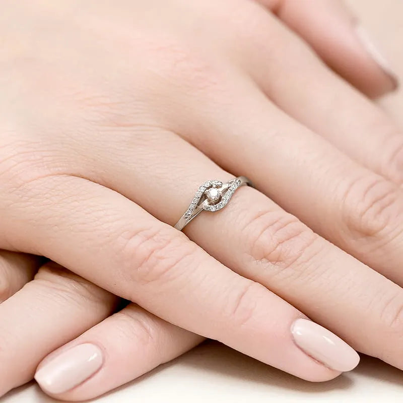 zlatý prsten s diamanty 0,04 ct a 0,07 ct w0237-diw-01