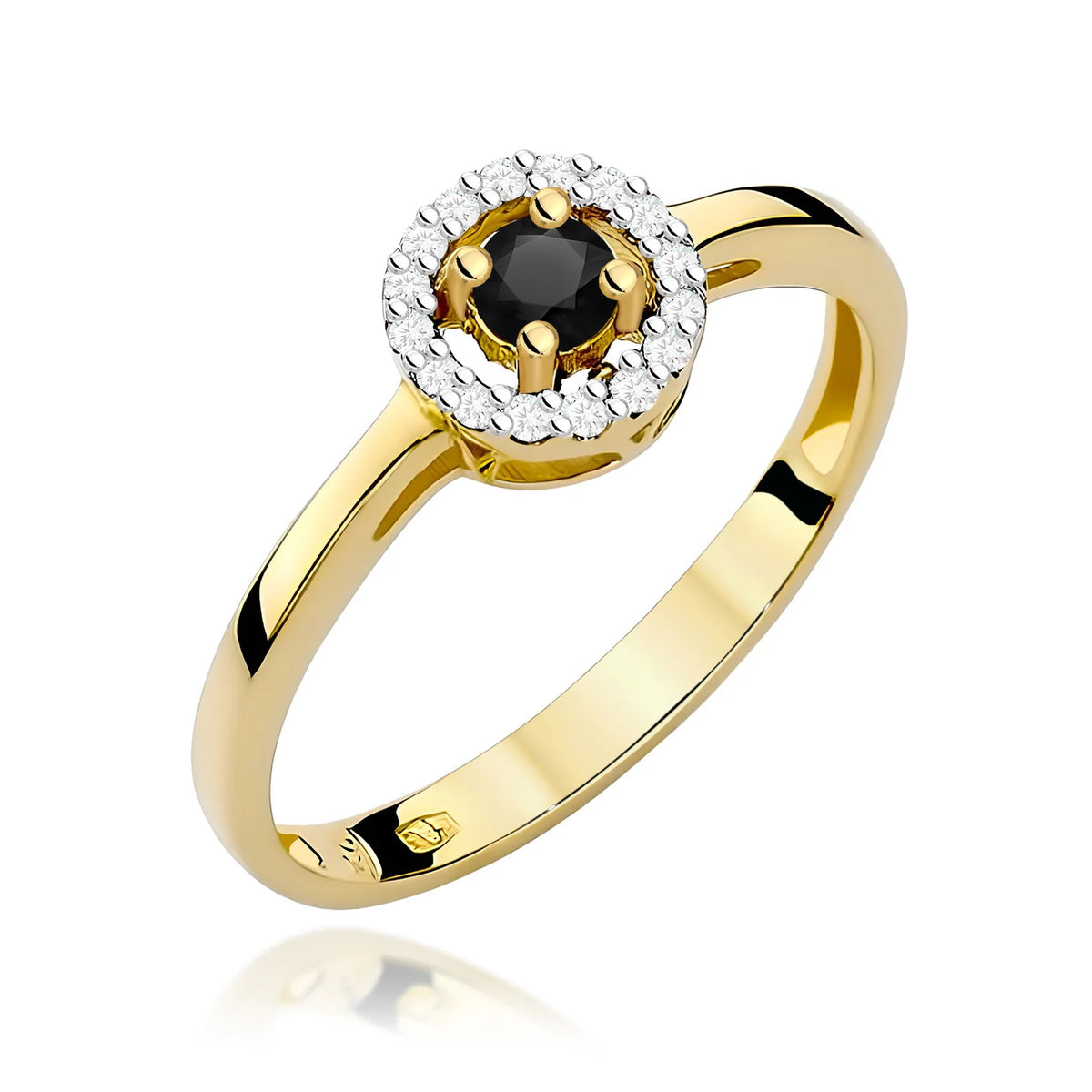 Bague en or avec diamants de 0,12 ct et 0,08 ct