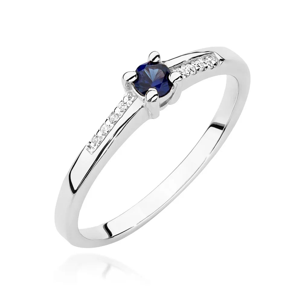 zlatý prsteň s 0,15 ct zafírom a 0,04 ct diamantmi w0258-sab-01