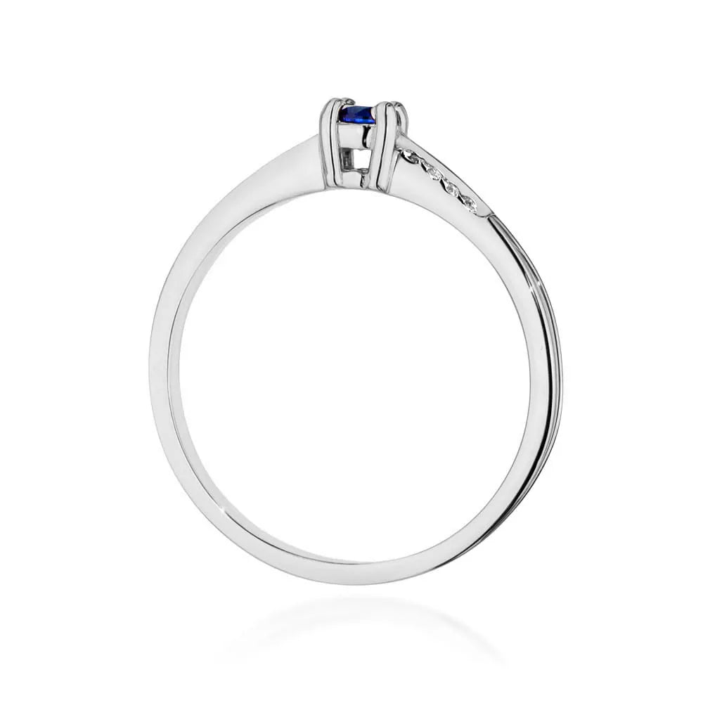 zlatý prsteň s 0,15 ct zafírom a 0,04 ct diamantmi w0258-sab-01