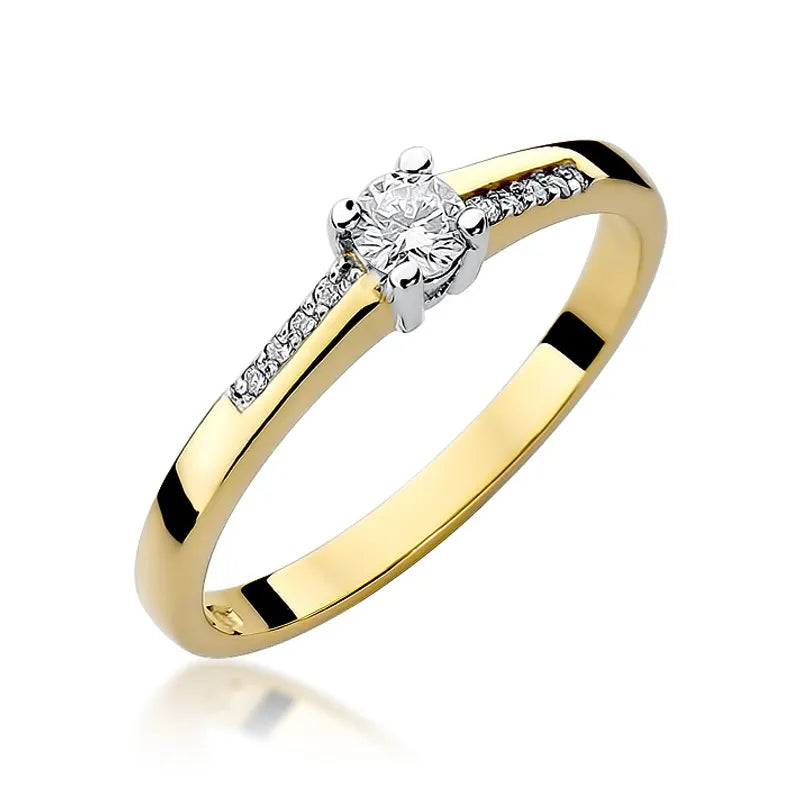 zlatý prsteň s diamantmi 0,15 ct a 0,04 ct w0258-diw-01