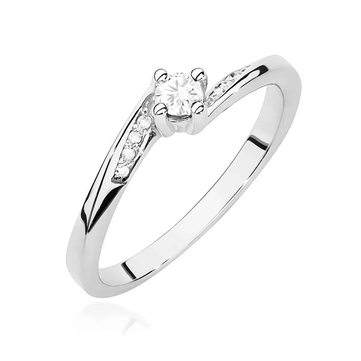 zlatý prsten s diamanty 0,10 ct a 0,04 ct w0262-diw-01