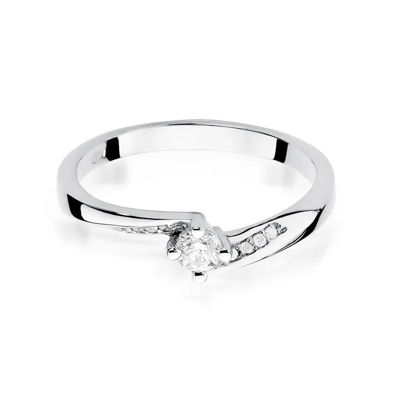 zlatý prsten s diamanty 0,15 ct a 0,04 ct w0262-diw-02