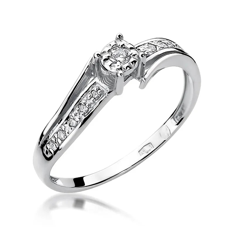 zlatý prsteň s diamantmi 0,05 ct a 0,05 ct w0269-diw-01