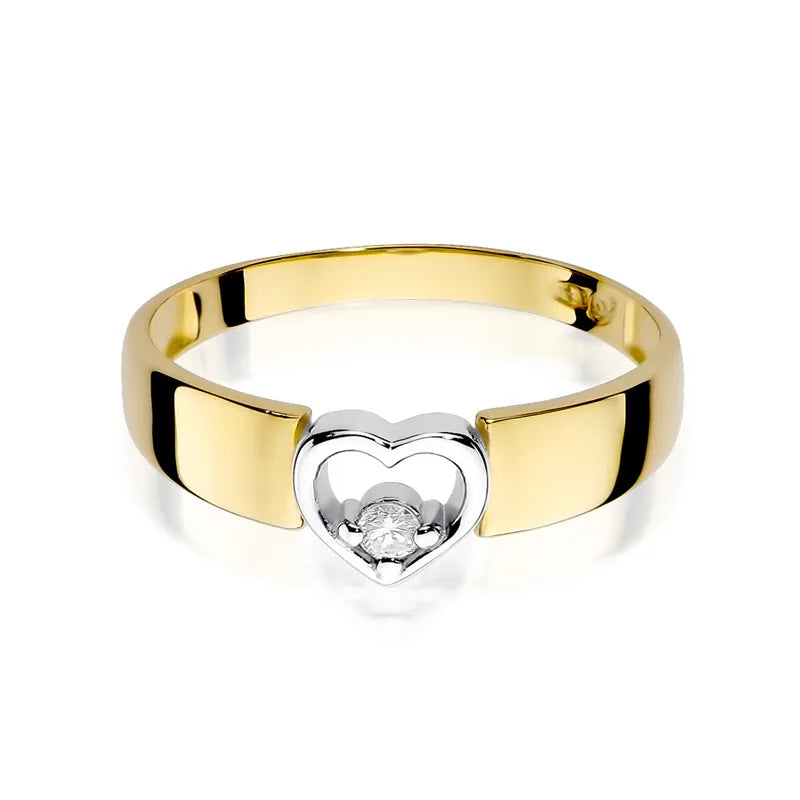 zlatý prsten s diamantem 0,04 ct w0276-diw-01