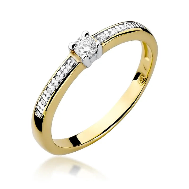 zlatý prsteň s diamantmi 0,08 ct a 0,05 ct w0288-diw-01