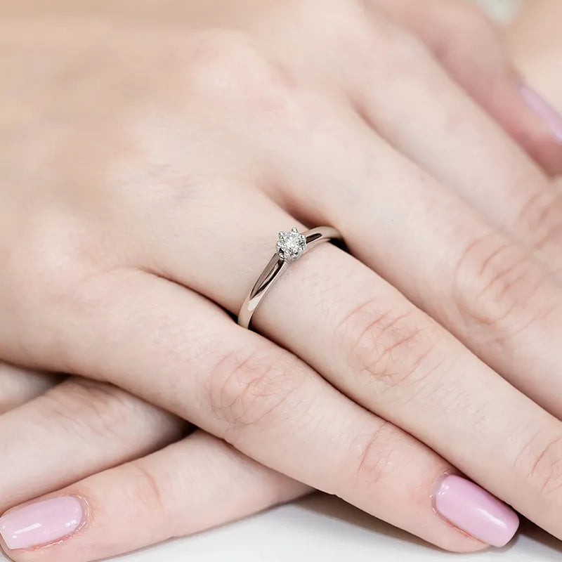 zlatý prsteň s diamantom 0,20 ct w0317-diw-01