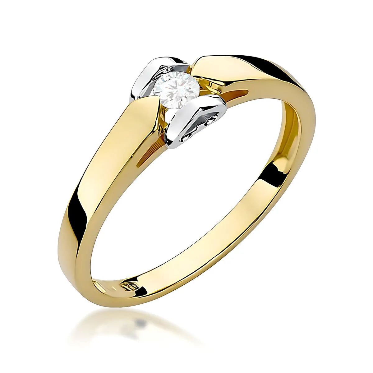 zlatý prsten s diamantem 0,04 ct w0320-diw-02