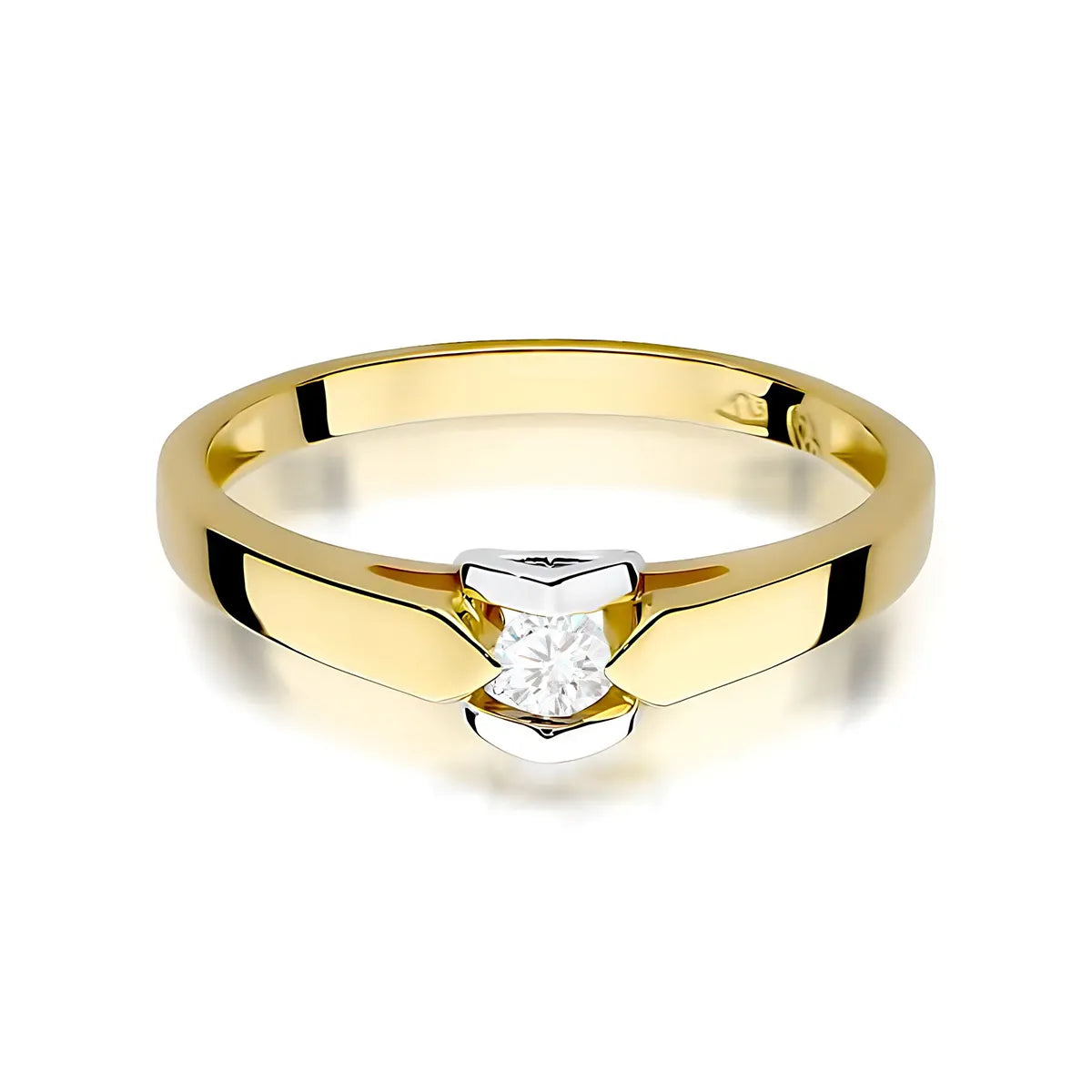 zlatý prsten s diamantem 0,04 ct w0320-diw-02