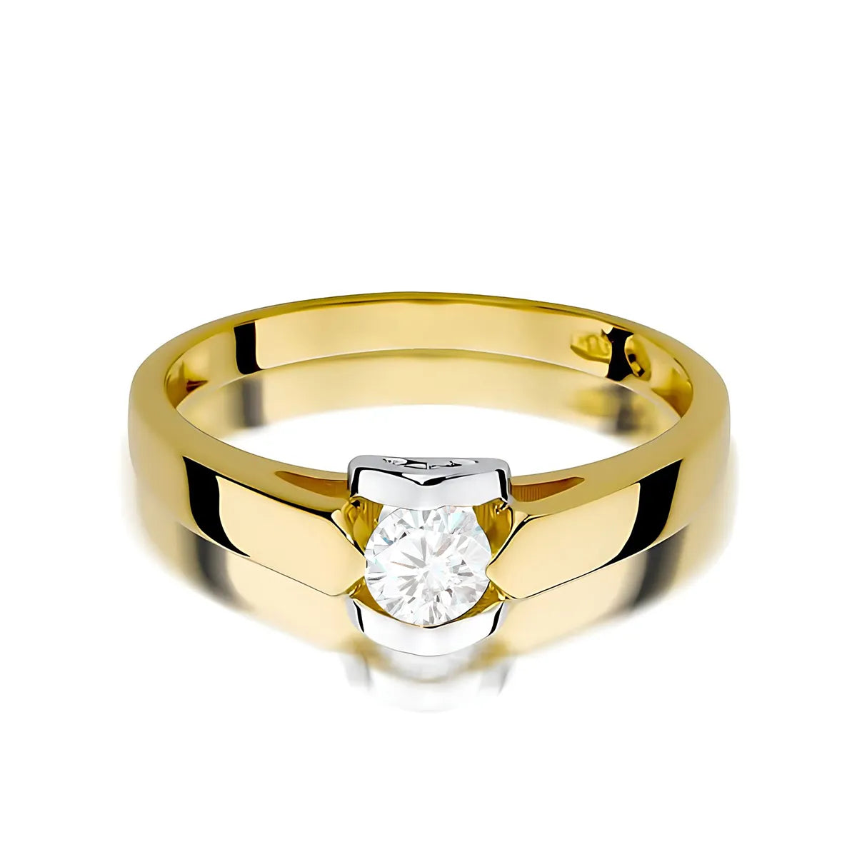 zlatý prsteň s diamantom 0,30 ct w0320-diw-07