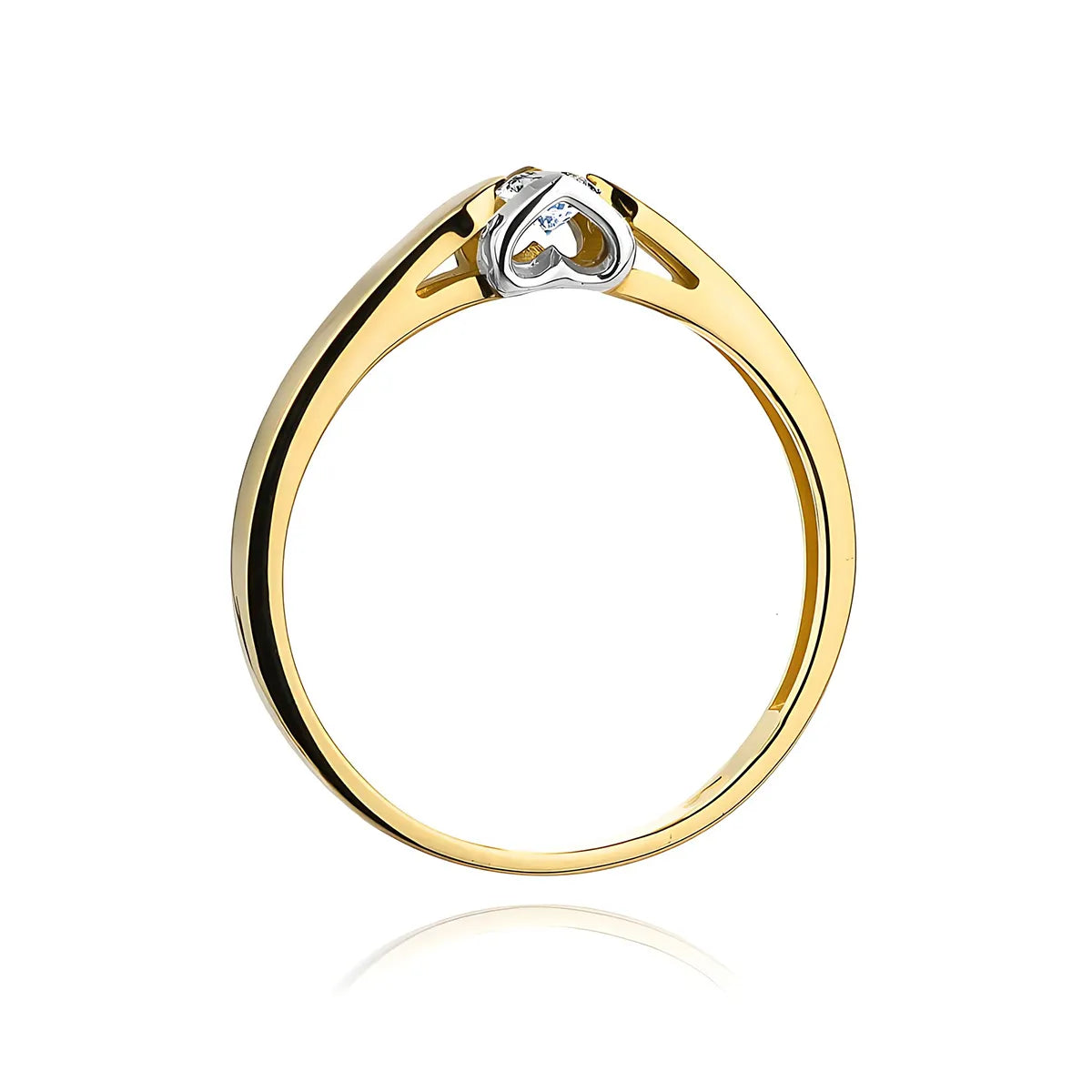 zlatý prsteň s diamantom 0,30 ct w0320-diw-07