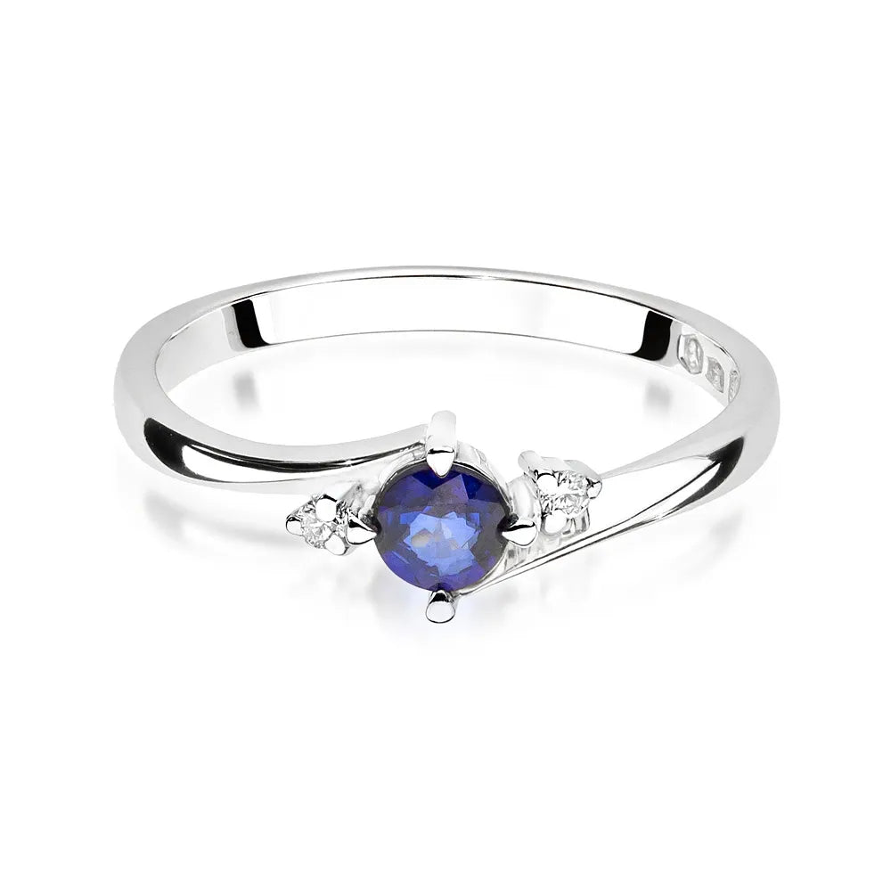 zlatý prsteň so zafírom 0,30 ct a diamantmi 0,029 ct w0346-sab-02