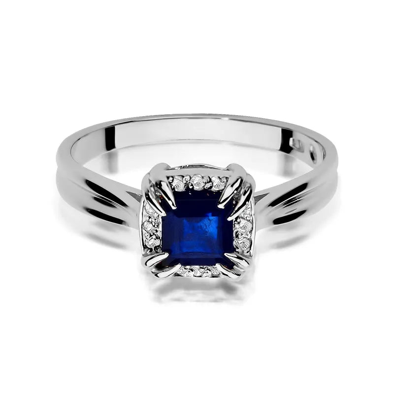 zlatý prsteň so zafírom 0,70 ct a diamantmi 0,06 ct w0358-sab-01