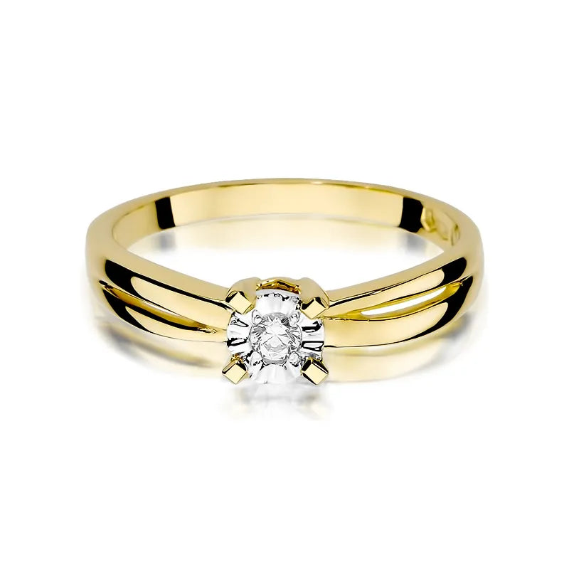 zlatý prsten s diamantem 0,08 ct w0360-diw-01