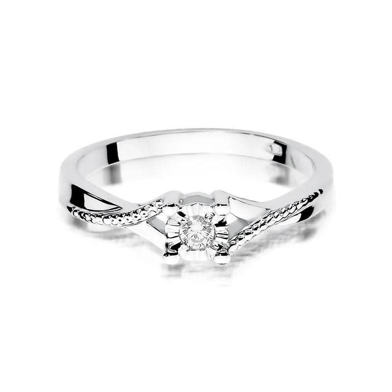 zlatý prsteň s diamantom 0,08 ct w0361-diw-01
