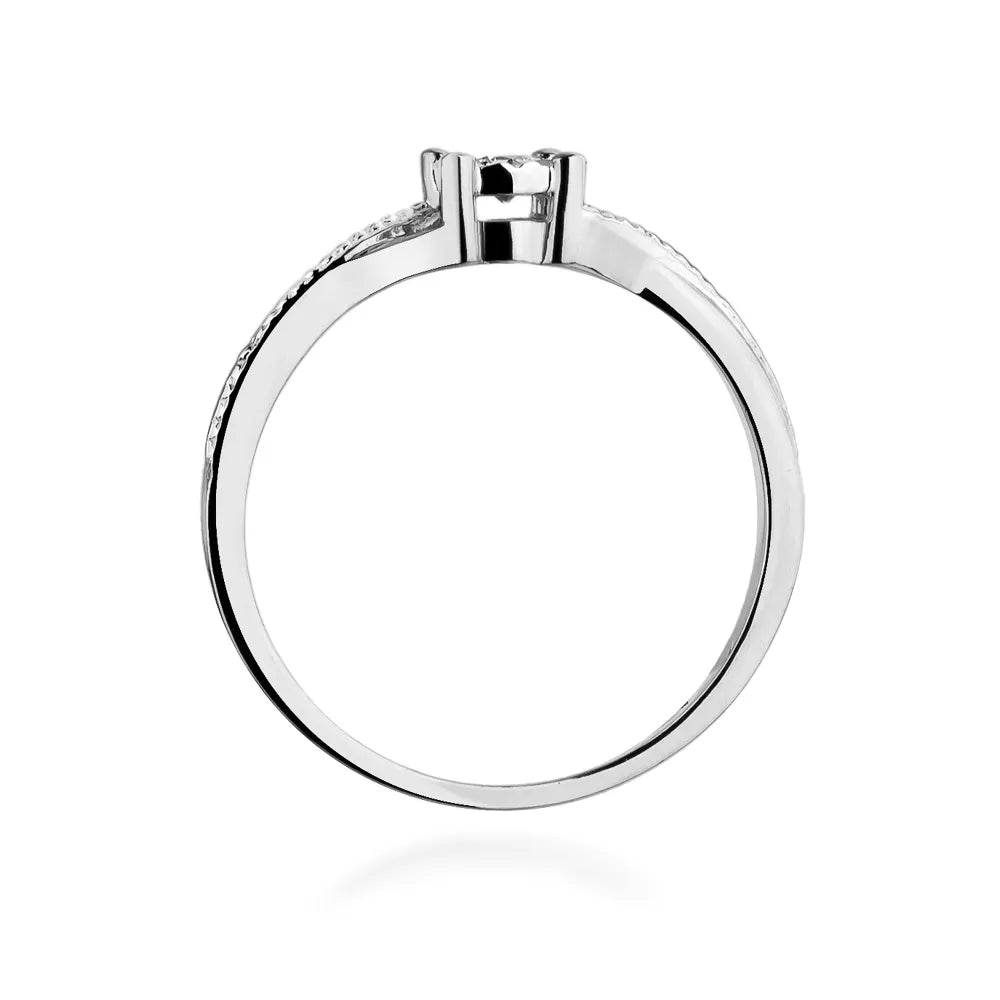 zlatý prsteň s diamantom 0,08 ct w0361-diw-01