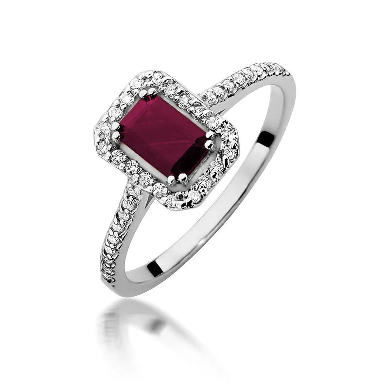zlatý prsten s 0,80ct rubínem a 0,19ct diamanty w0403-rur-01