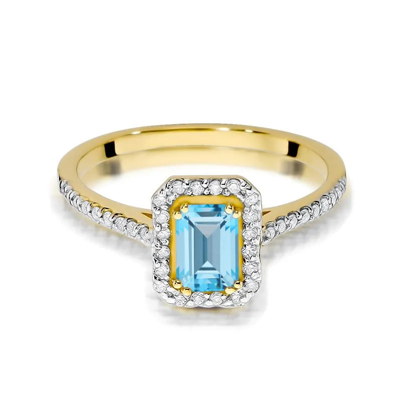 zlatý prsteň s topásom 0,65 ct a diamantmi 0,19 ct w0403-tob-01