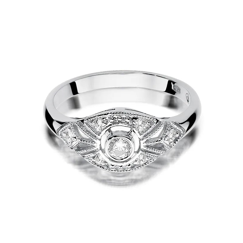 zlatý prsteň s diamantmi 0,10 ct a 0,087 ct w0413-diw-01