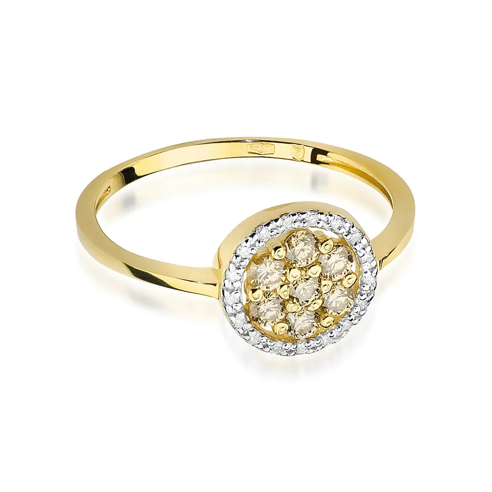 zlatý prsteň s diamantmi 0,10 ct a 0,20 ct w0440-xxx-01