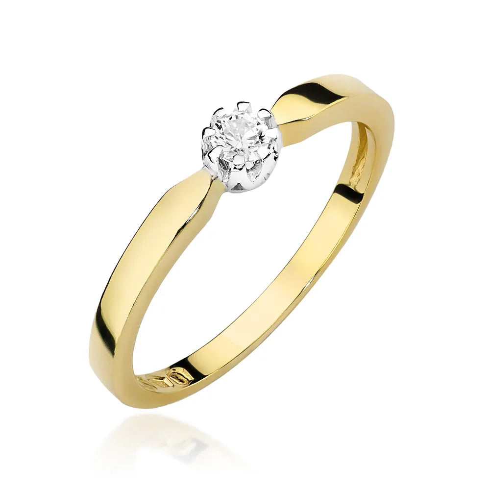 zlatý prsten s diamantem 0,08 ct w0450-diw-03