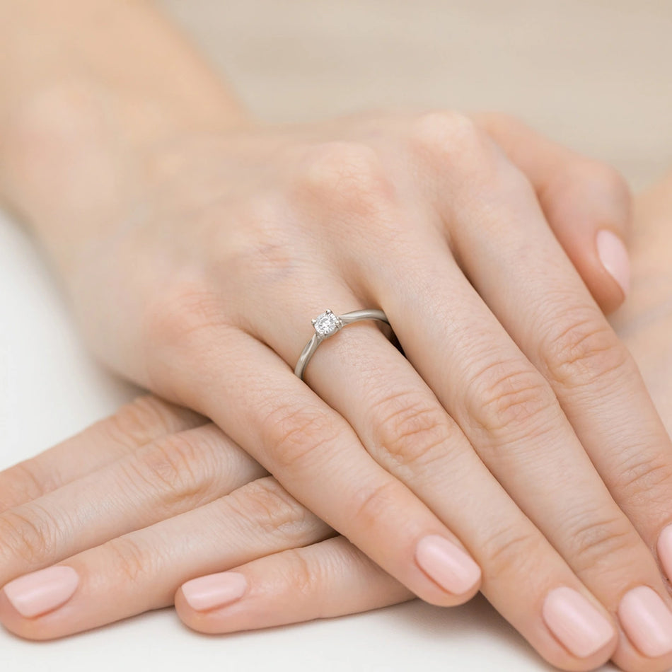 zlatý prsteň s diamantom 0,08 ct w0461-diw-03