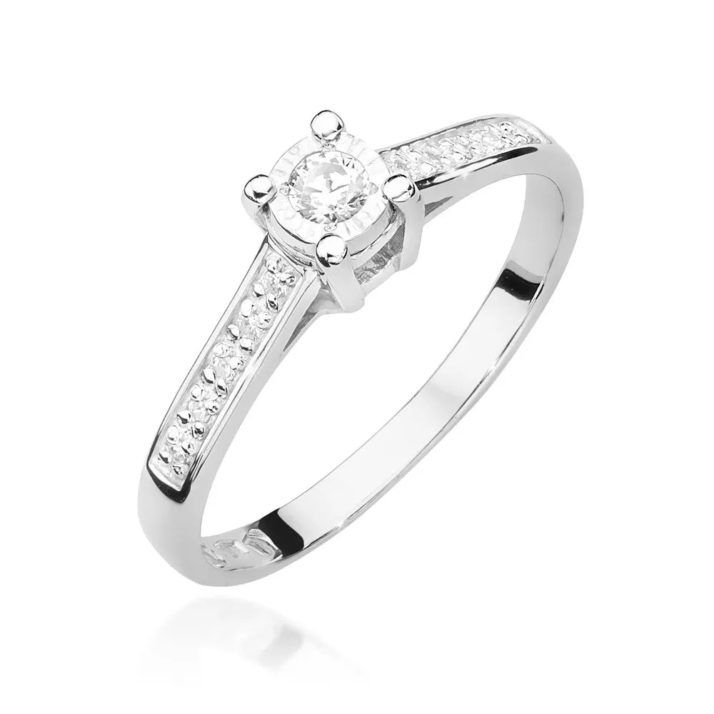 zlatý prsteň s diamantmi 0,08 ct a 0,05 ct w0474-diw-01