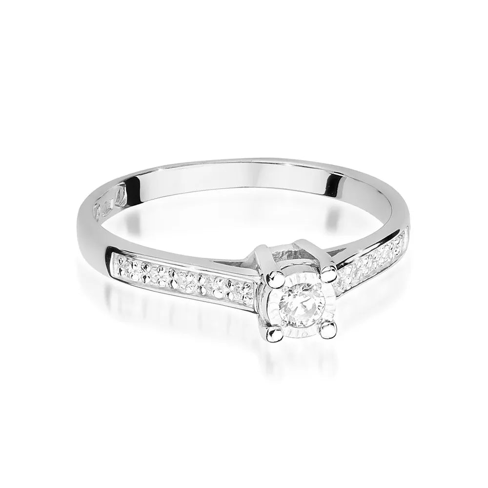 zlatý prsteň s diamantmi 0,08 ct a 0,05 ct w0474-diw-01