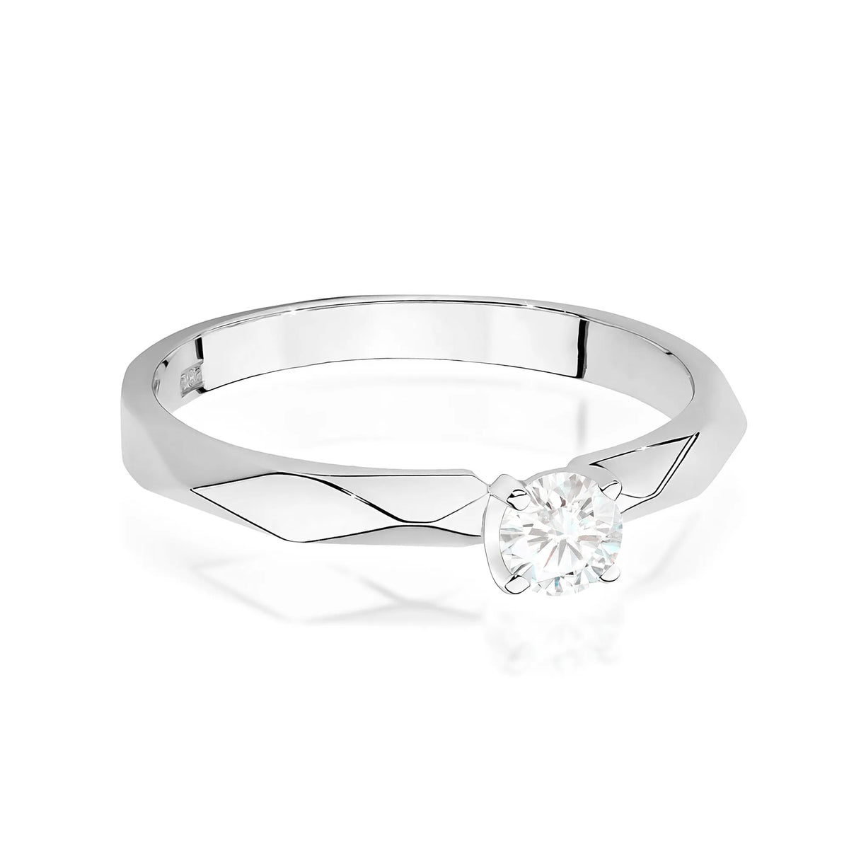 zlatý prsten s diamantem 0,15 ct w0484-diw-02