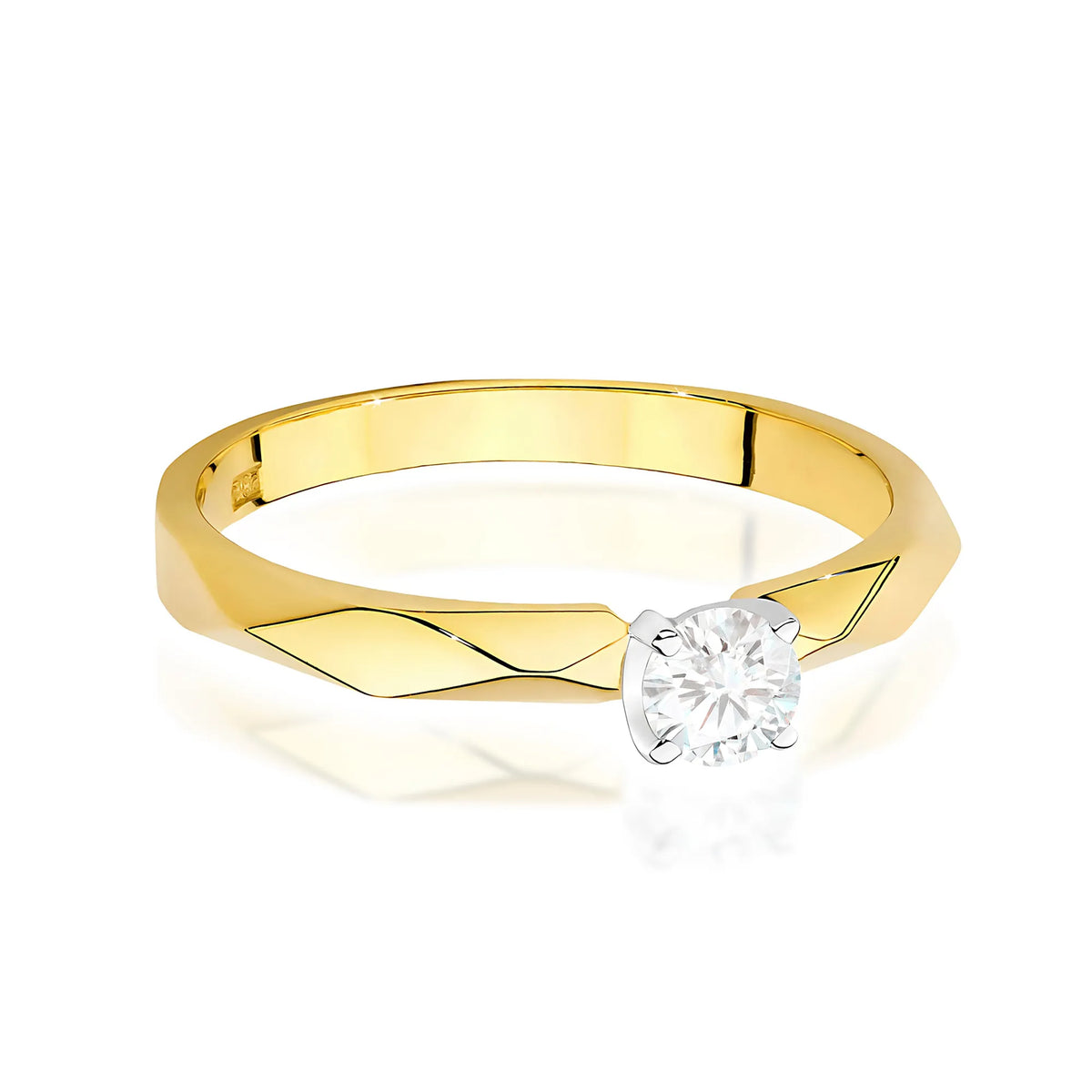 zlatý prsten s diamantem 0,15 ct w0484-diw-02