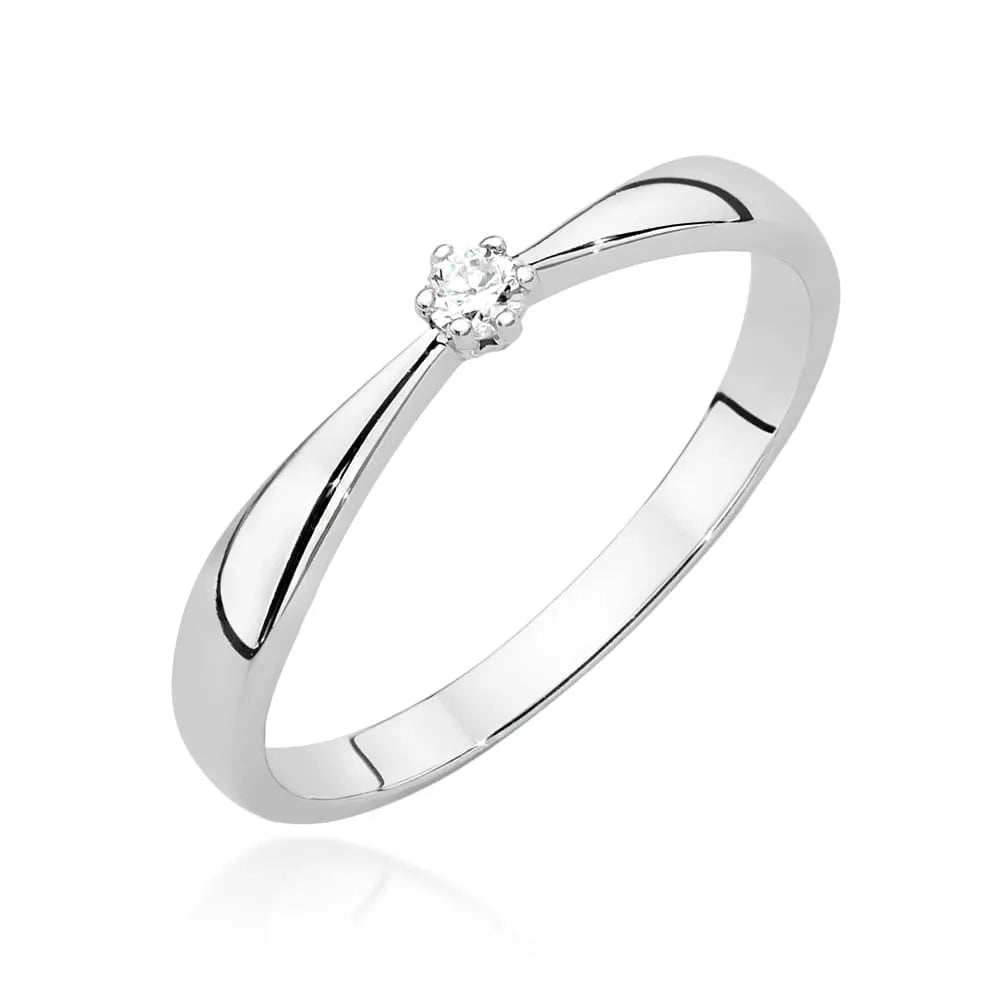zlatý prsten s diamantem 0,04 ct w0501-diw-01