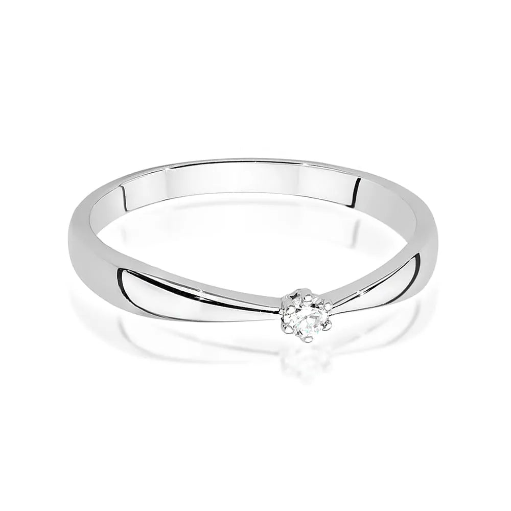 zlatý prsten s diamantem 0,04 ct w0501-diw-01