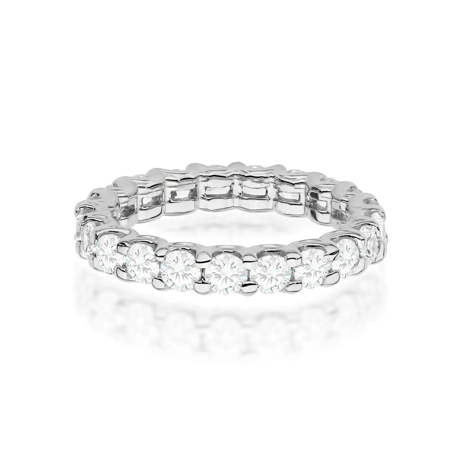 White Gold Lab-Grown Diamond Eternity Ring 1.44–1.76 ct